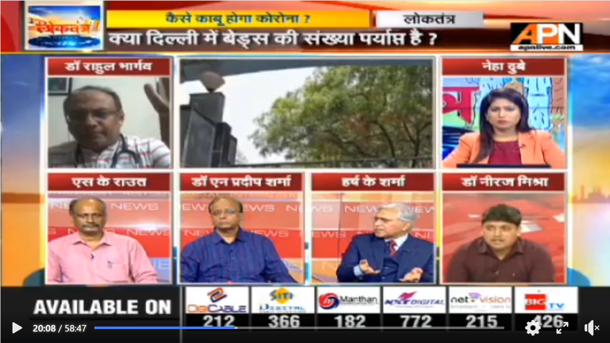 Founder, Harsh K. Sharma’s participation in debate show ‘Loktantra’ on APN News, brainstorming over Delhi High Court’s direction to the Government regarding spraying and use of disinfectants.